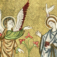 Ein Verkündiger-Engel für Maria und Josef / © Wikimedia Commons Ein Verkündiger-Engel für Maria und Josef