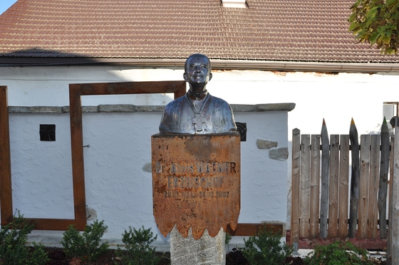 Büste von Alois Wagner im „Strebergarten“ in Leopoldschlag