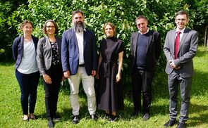 Organisator:innen und Vortragende der Jahrestagung der Ordensarchive: Iris Forster, Karin Mayer, Friedrich Schipper, Heidemarie Bachhofer, Christian Lackner und Gerald Hirtner (v.l.).